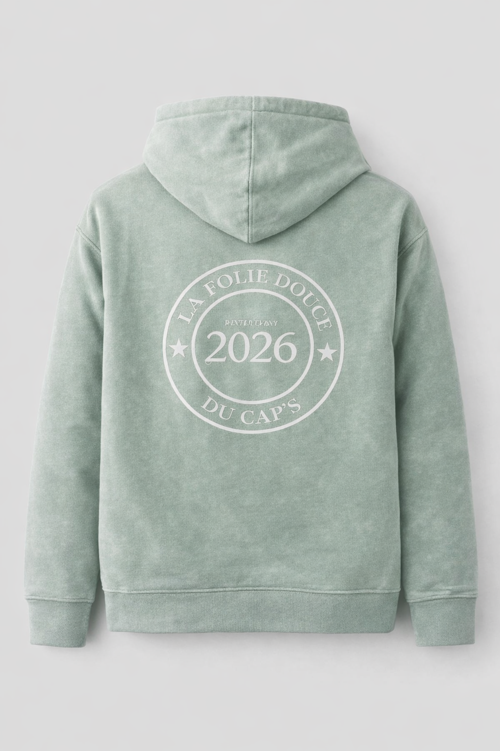 Sweat-shirt capuche CAP’S bleu (la folie d’où ?)