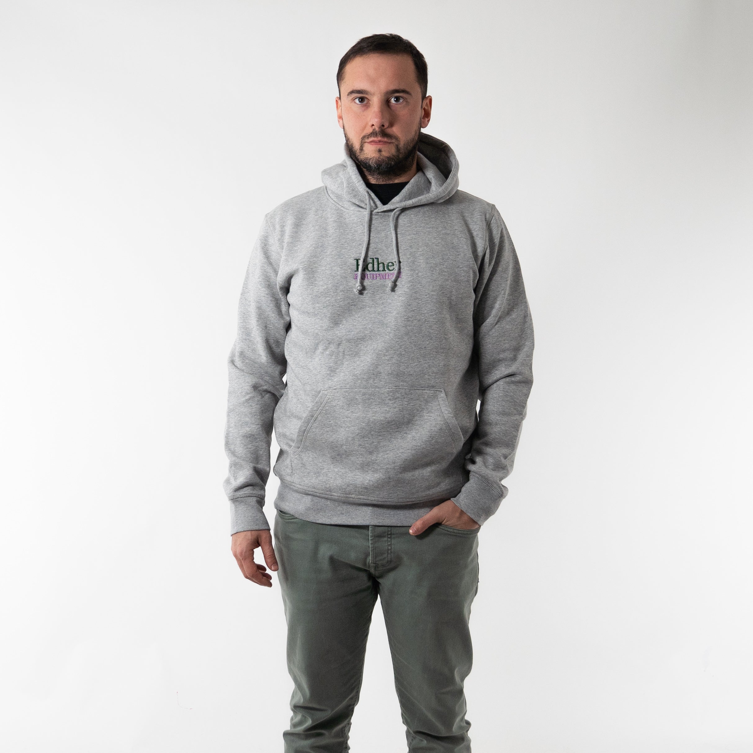 Sweat à capuche Equipment Grey