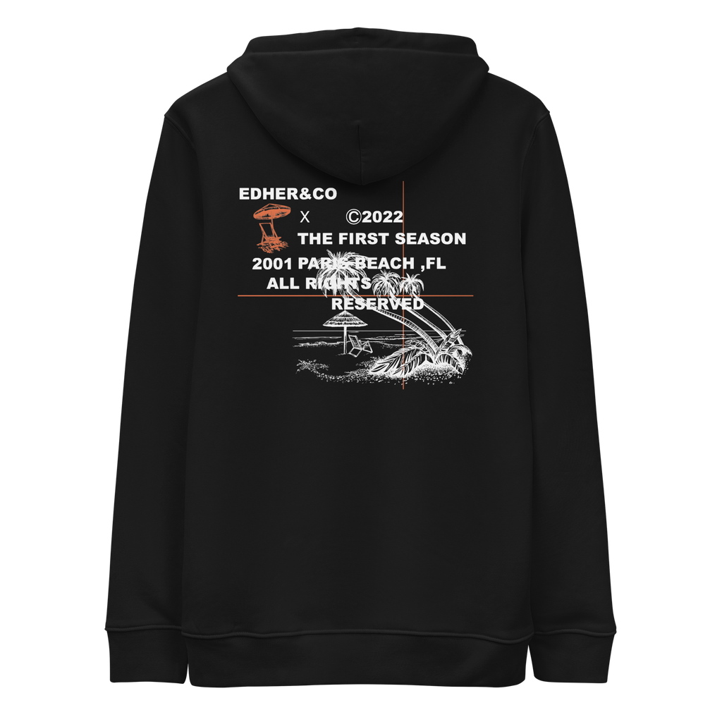 Sweat à capuche Palm Black